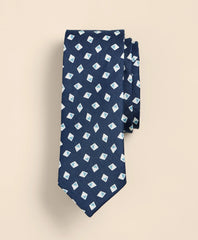 Silk-Linen Diamond Tie / Brooks Brothers Men