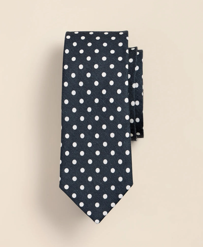 Linen-Silk Dot Tie / Brooks Brothers Men