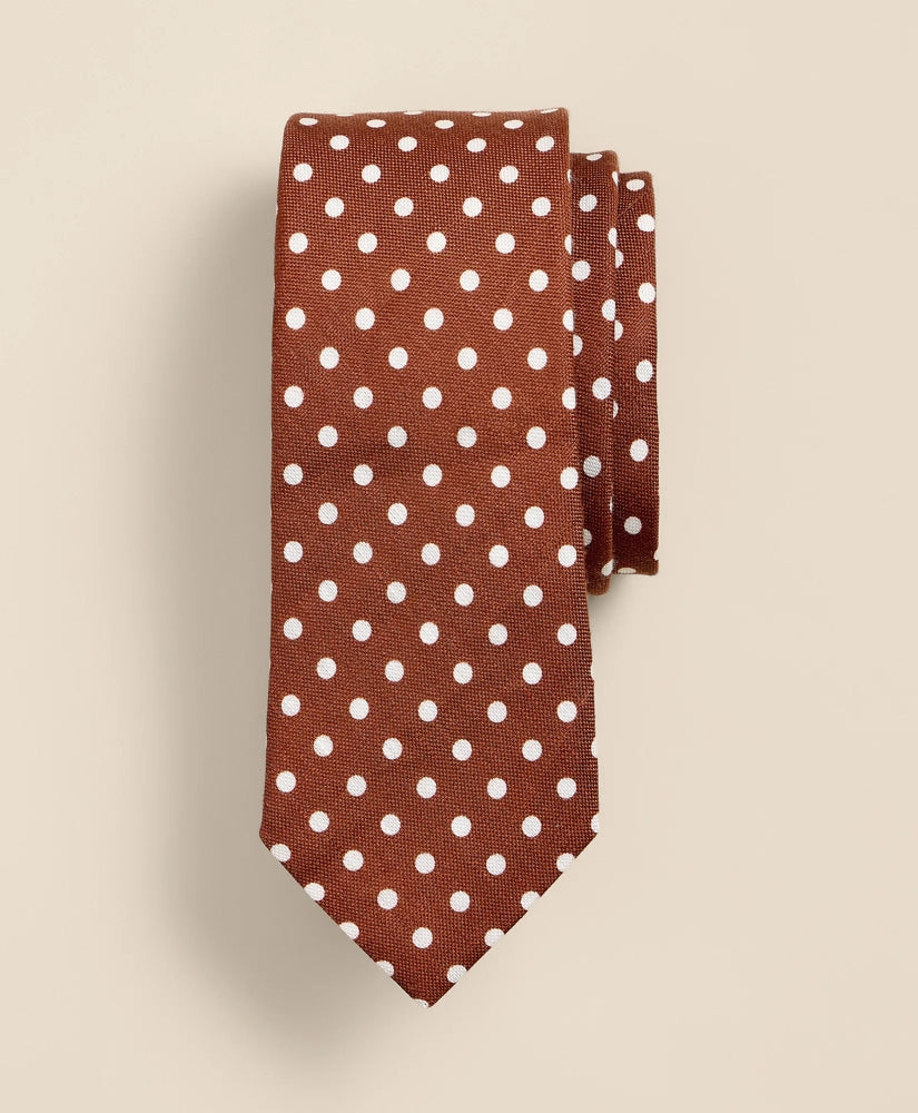 Linen-Silk Dot Tie / Brooks Brothers Men