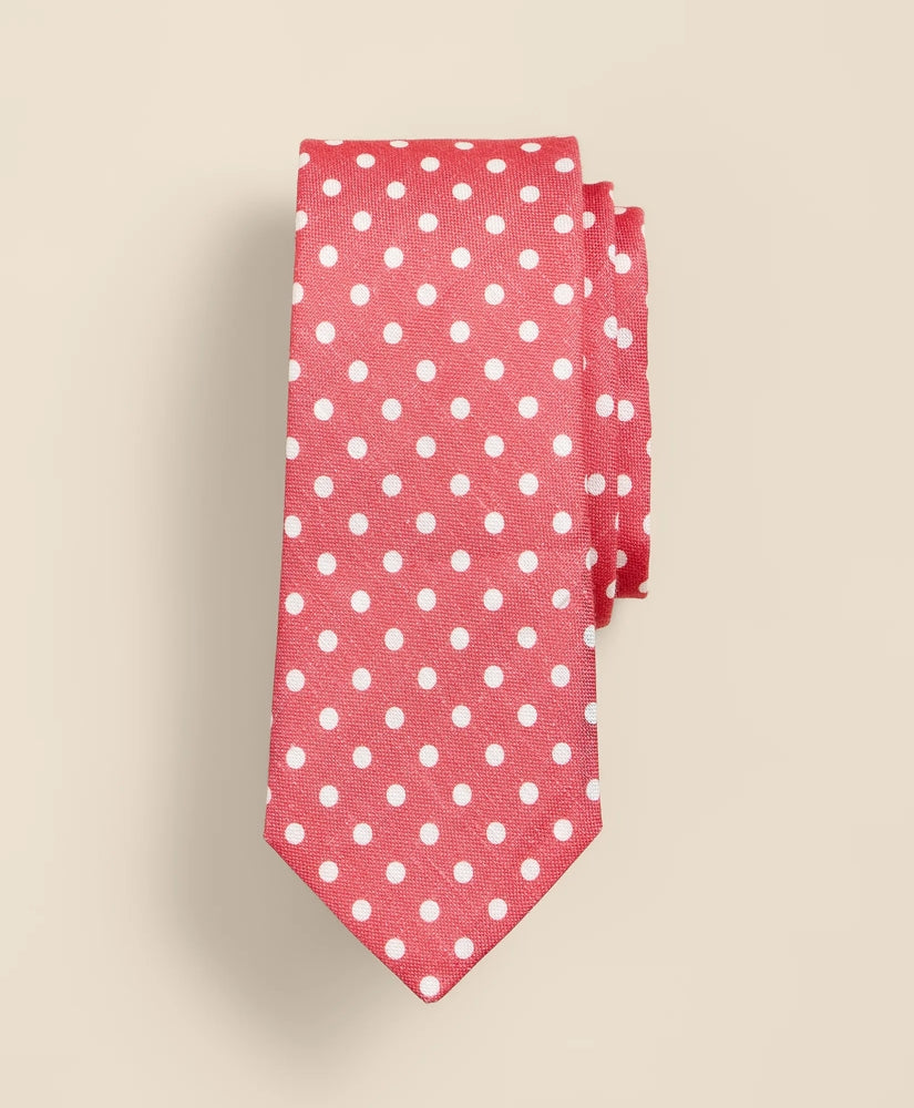 Linen-Silk Dot Tie / Brooks Brothers Men