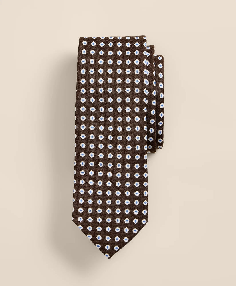 Silk Linen Flower Tie / Brooks Brothers Men