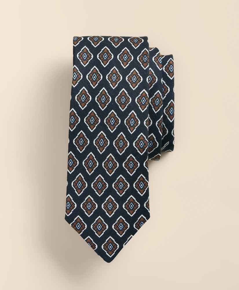 Linen-Silk Foulard Tie / Brooks Brothers Men