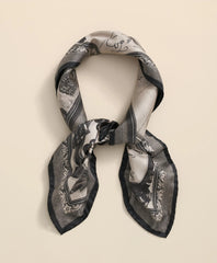 Silk Neckerchief in Map Print / Brooks Brothers Men