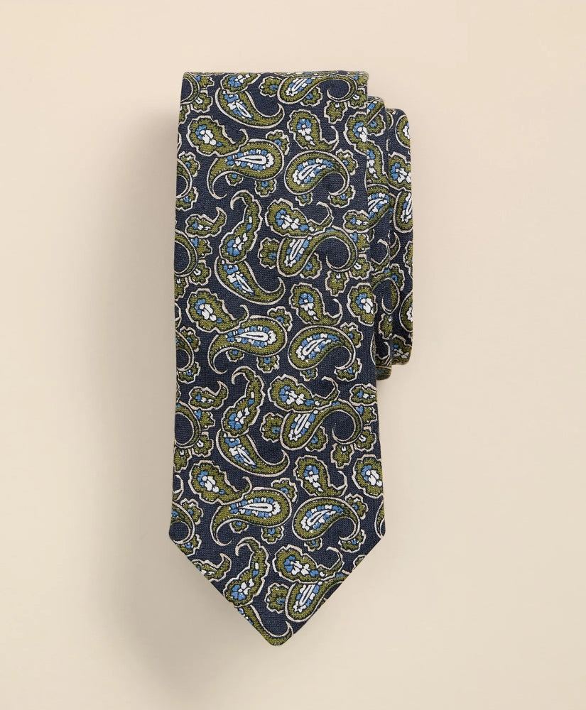 Linen Paisley Tie / Brooks Brothers Men