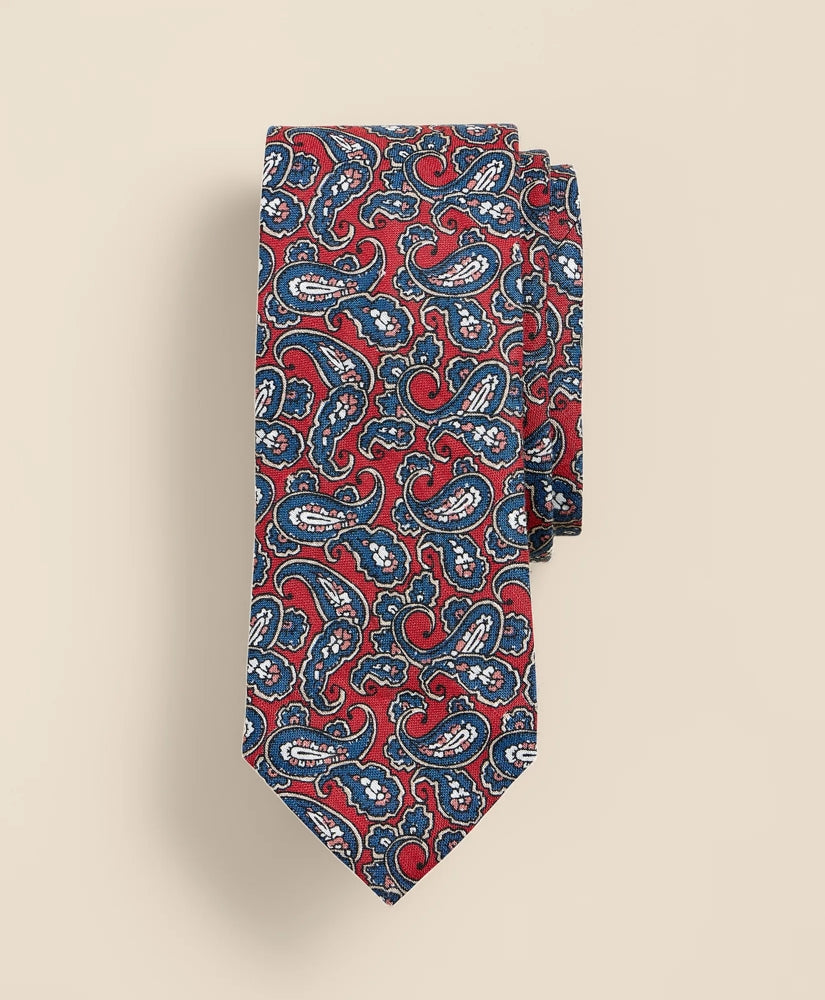Linen Paisley Tie / Brooks Brothers Men