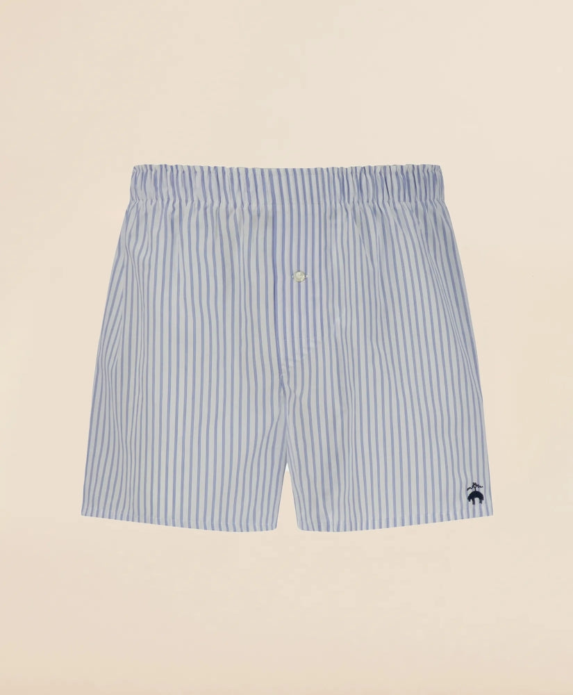 Slim Fit Cotton Broadcloth Striped Boxers / Brooks Brothers Men