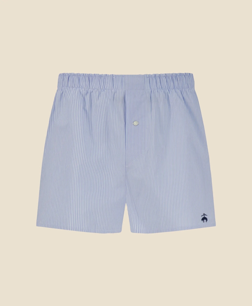 Slim Fit Cotton Broadcloth Striped Boxers / Brooks Brothers Men