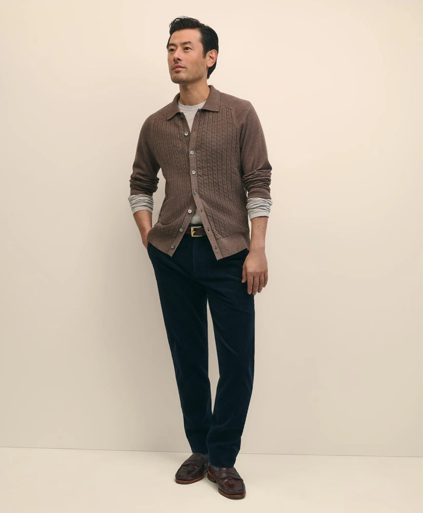 Slim Fit Cotton Wide-Wale Corduroy Pants / Brooks Brothers Sale