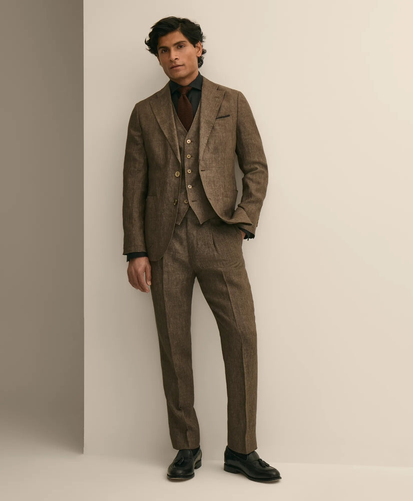 Slim Fit Linen Suit Pants / Brooks Brothers Men