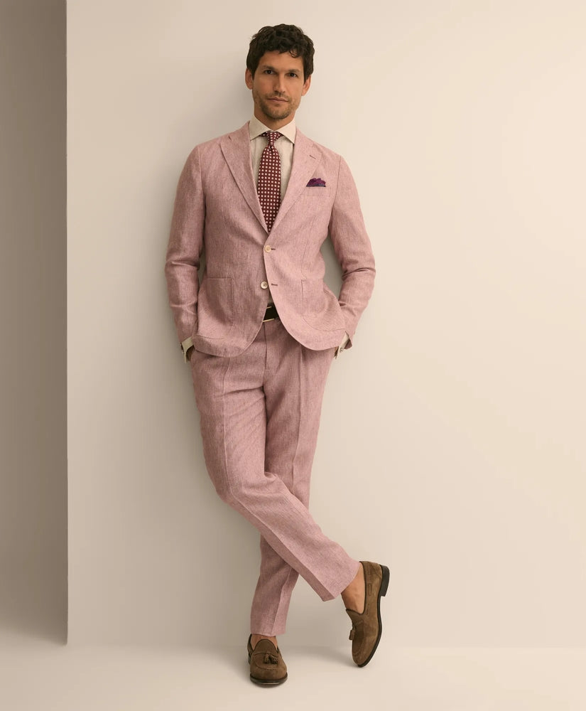 Slim Fit Linen Suit Pants / Brooks Brothers Men
