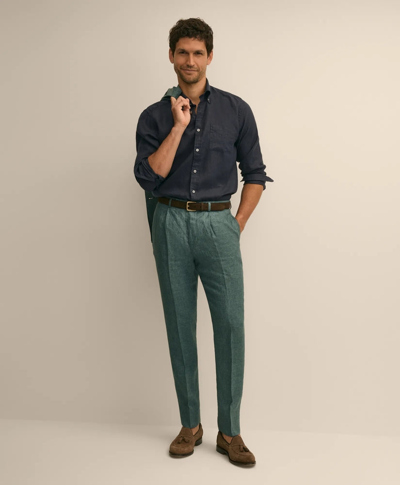Slim Fit Linen Suit Pants / Brooks Brothers Men