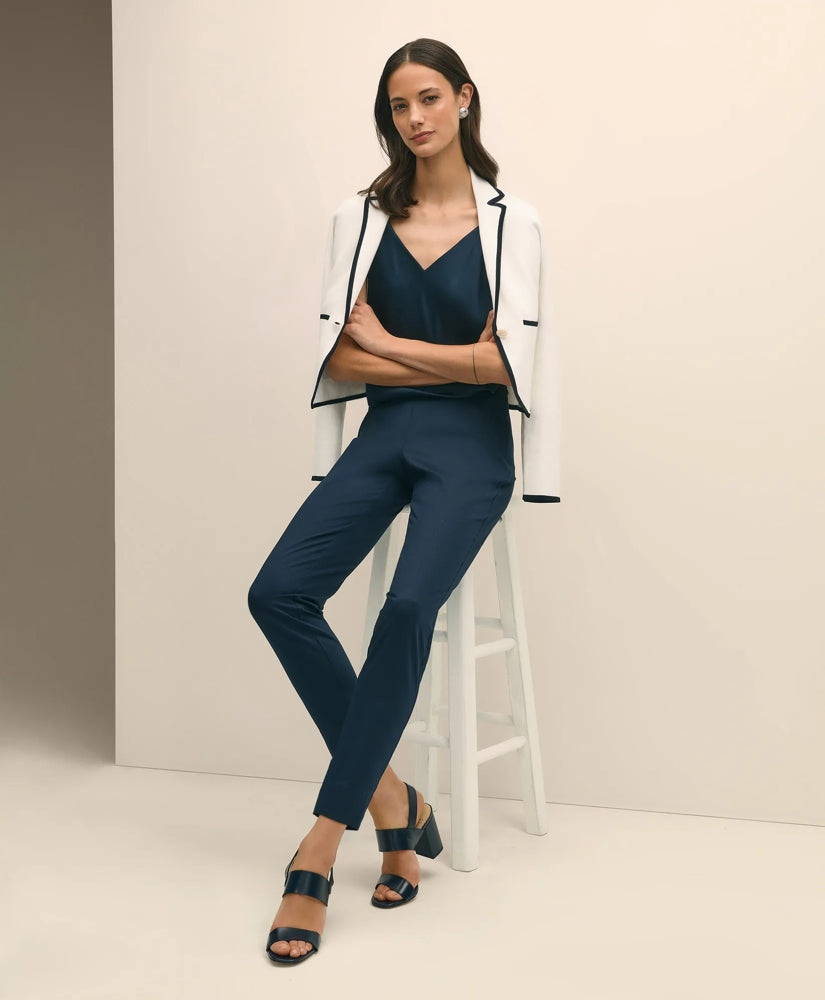 Slim Fit Side-Zip Pant in Cotton Faille / Brooks Brothers Sale