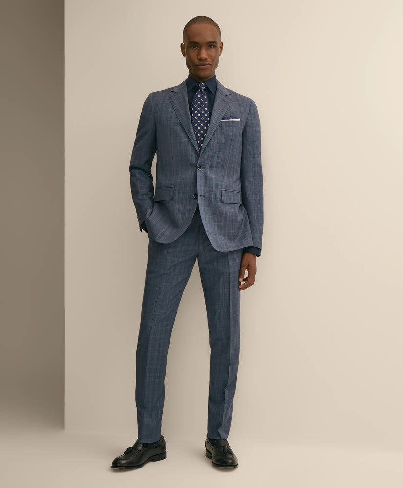 Slim Fit Wool Check 1818 Suit / Brooks Brothers Tailored