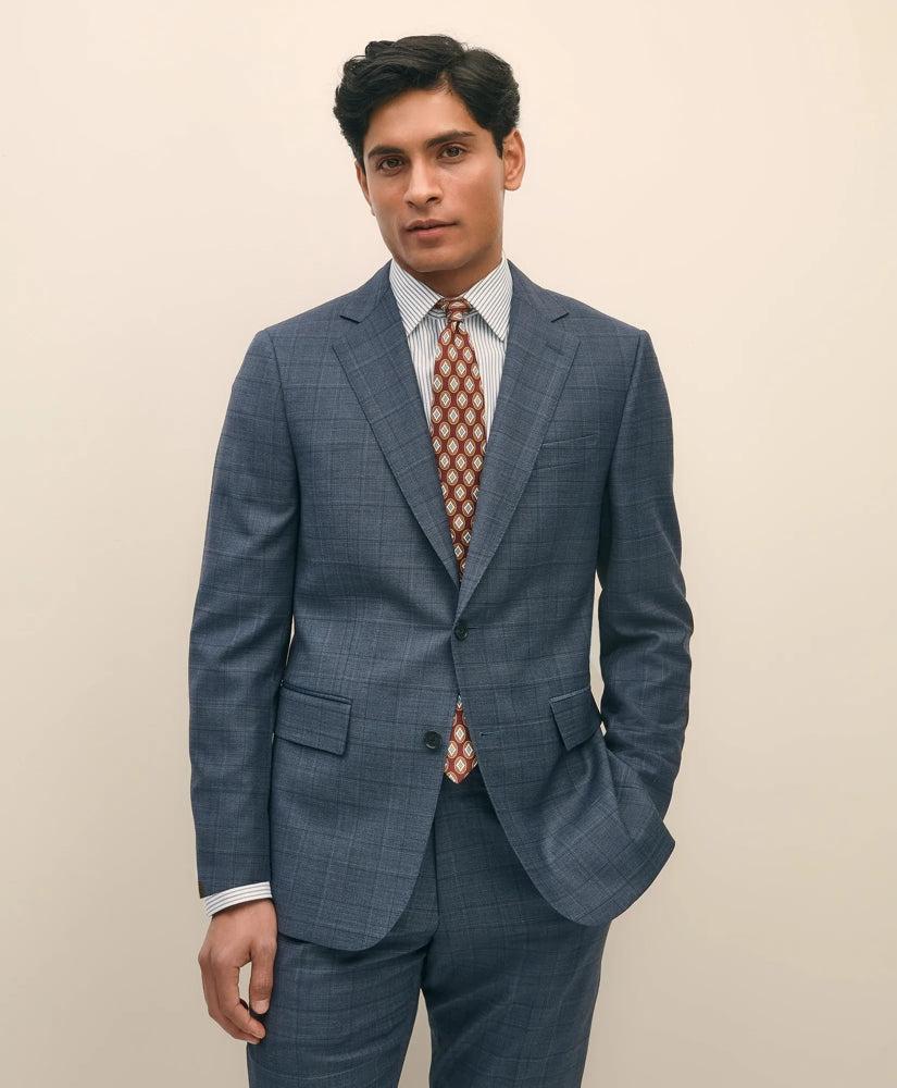 Slim Fit Wool Check 1818 Suit / Brooks Brothers Men