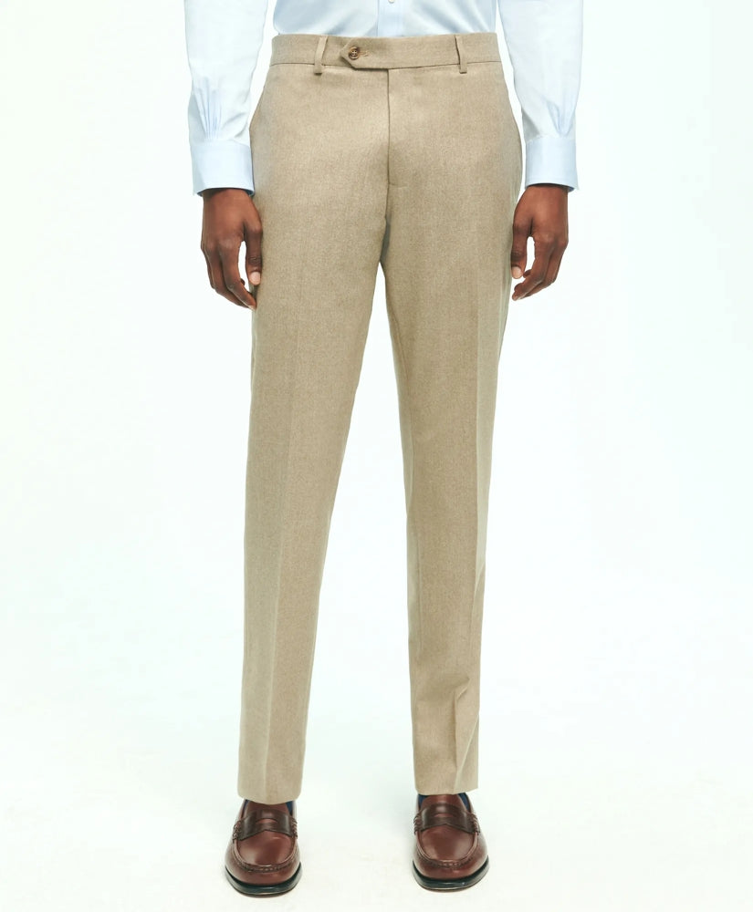 Slim Fit Wool Flannel Dress Pants / Brooks Brothers Men