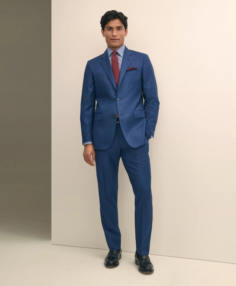 Slim Fit Wool Sharkskin 1818 Suit / Brooks Brothers Men