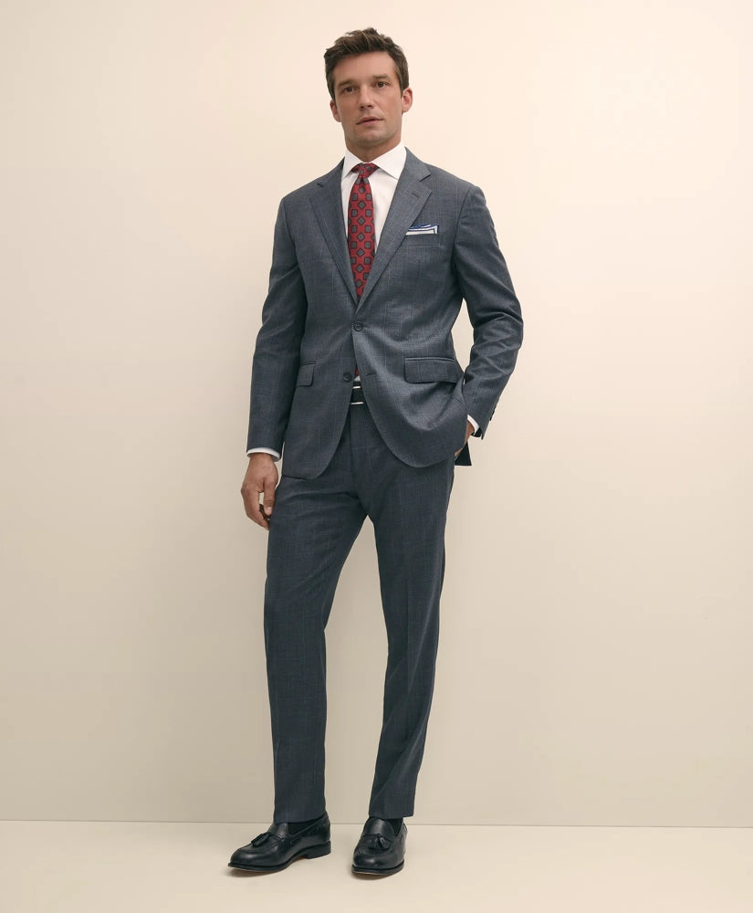 Slim Fit Wool Windowpane 1818 Suit / Brooks Brothers Men