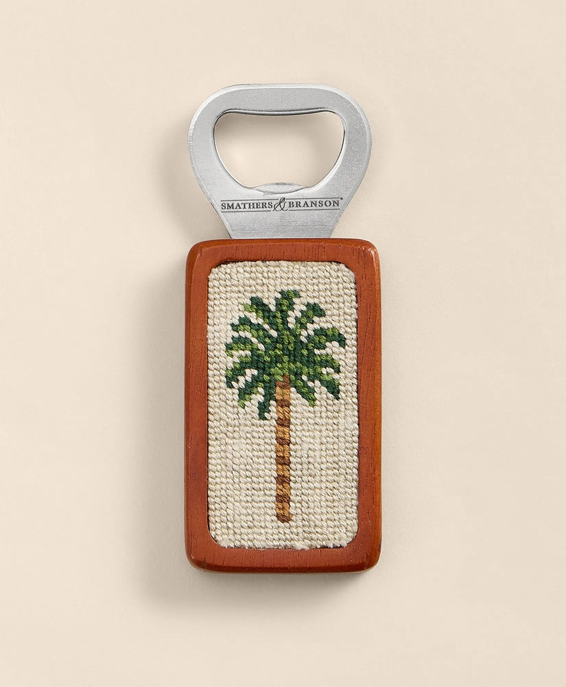 Smathers & Branson Needlepoint Desert Palm Bottle Opener / Brooks Brothers Men