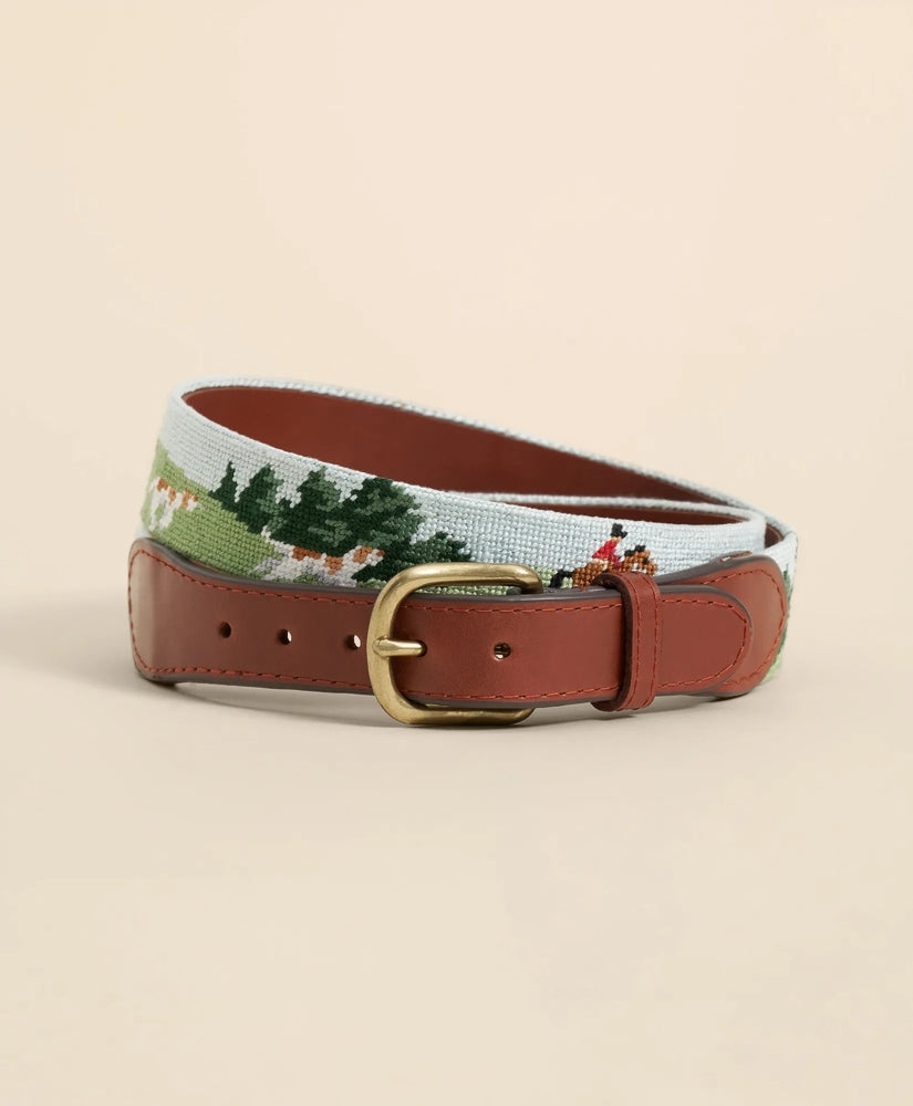 Smathers & Branson Needlepoint Fox Belt / Brooks Brothers Men