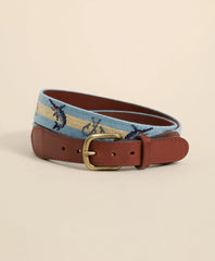 Smathers & Branson Needlepoint Marlin Belt / Brooks Brothers Men