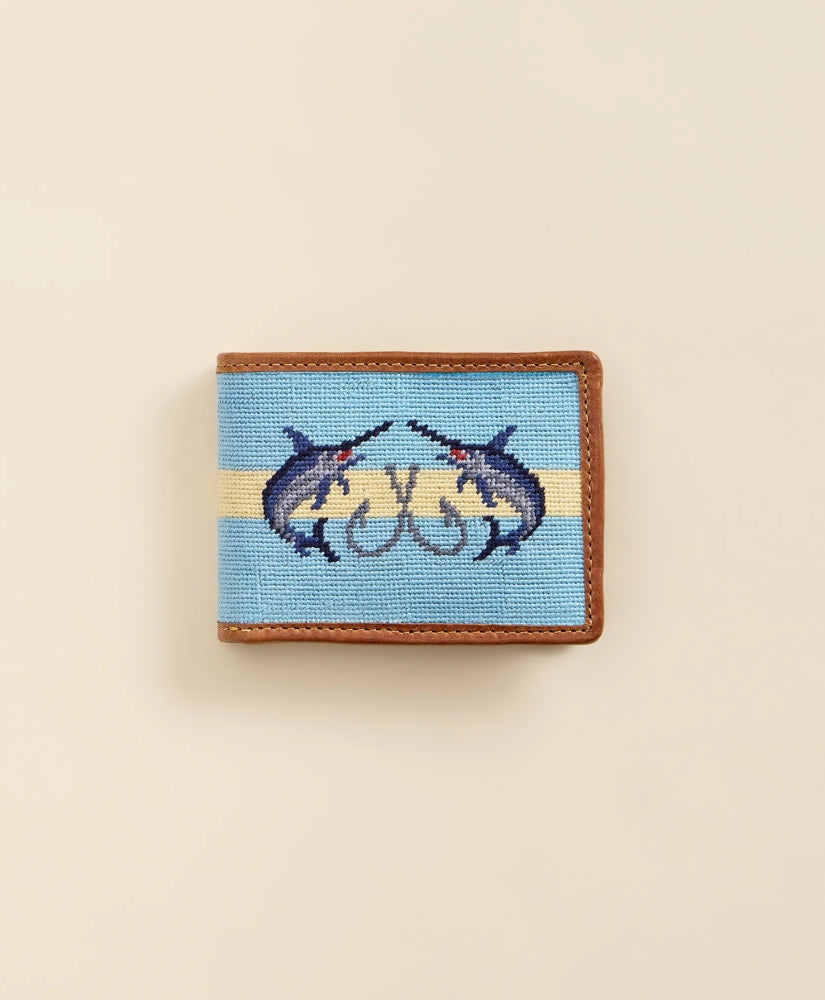 Smathers & Branson Needlepoint Marlin Wallet / Brooks Brothers Men