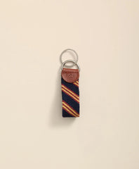 Smathers & Branson Needlepoint Rep Stripe Key Fob / Brooks Brothers Men