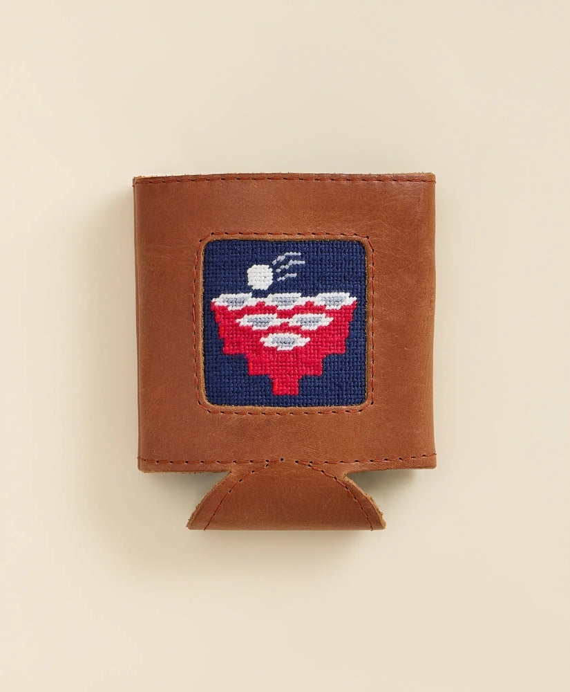 Smathers & Branson Needlepoint Trick Shot Can Cooler / Brooks Brothers Men
