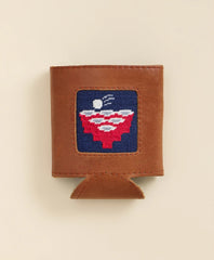 Smathers & Branson Needlepoint Trick Shot Can Cooler / Brooks Brothers Men