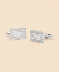 Sterling Silver Engravable Rhodium-Plated Cufflinks / Brooks Brothers Men