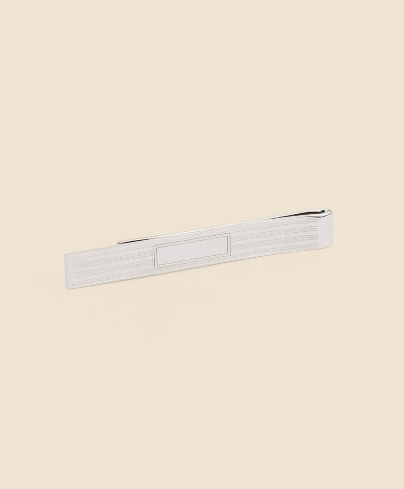 Sterling Silver Engravable Rhodium-Plated Tie Clip / Brooks Brothers Men