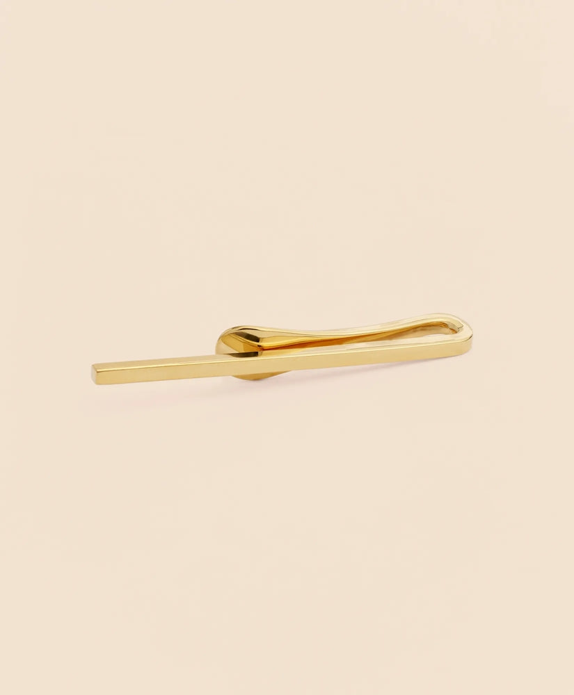 Sterling Silver Gold-Plated Tie Clip / Brooks Brothers Men