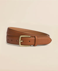 Stitched Leather Belt / Brooks Brothers Men