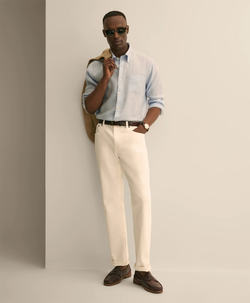 Straight Fit Denim Jeans / Brooks Brothers Men