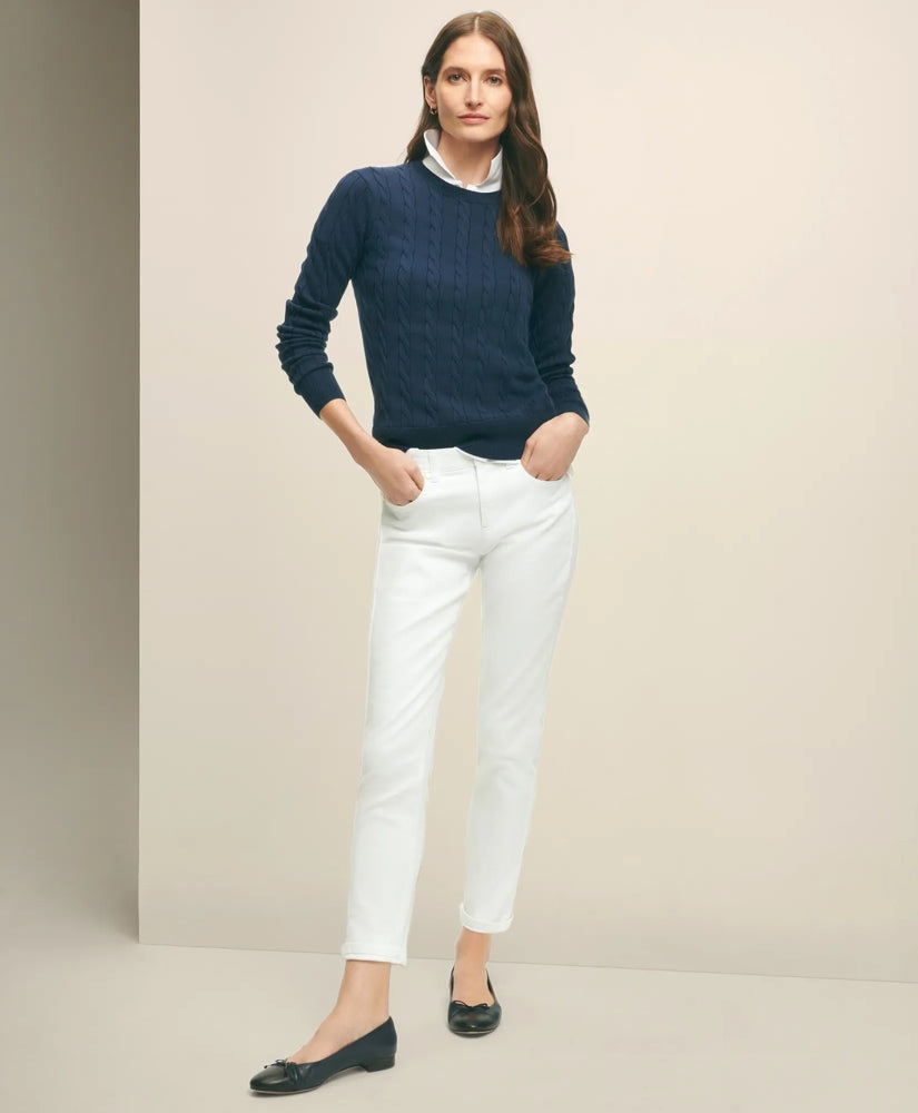 Stretch Cotton Jeans / Brooks Brothers Women