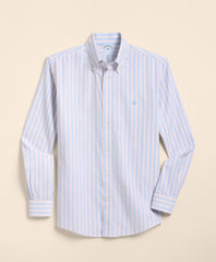 Stretch Cotton Non-Iron Oxford Polo Button Down Sport Shirt / Brooks Brothers Men
