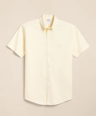 Stretch Non-Iron Cotton-Oxford Polo Button-Down Short-Sleeve Sport Shirt / Brooks Brothers Men
