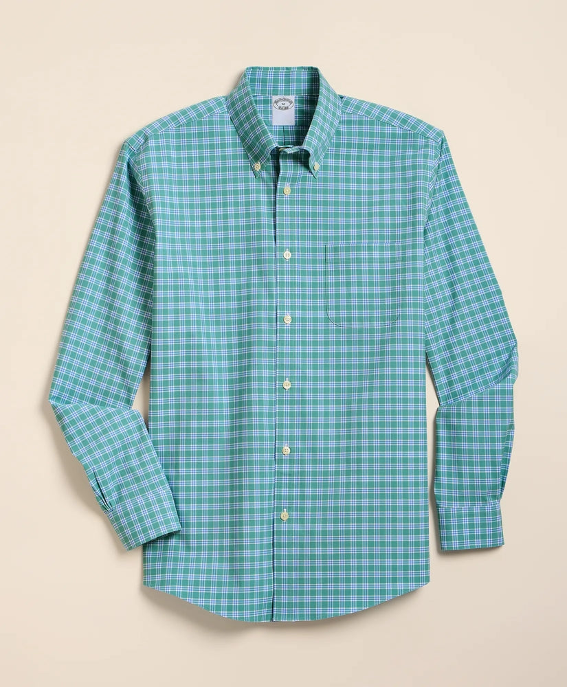 Stretch Non-Iron Poplin Polo Button-Down, Sport Shirt / Brooks Brothers Shirts