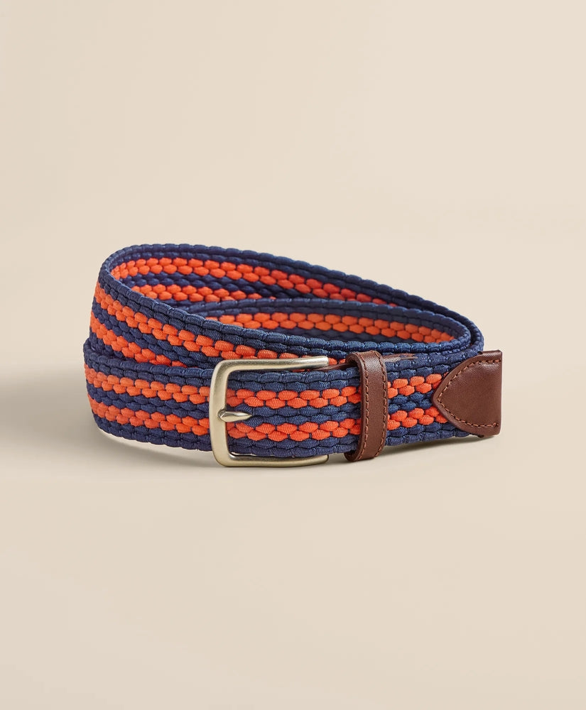 Stretch Woven Stripe Belt / Brooks Brothers Men