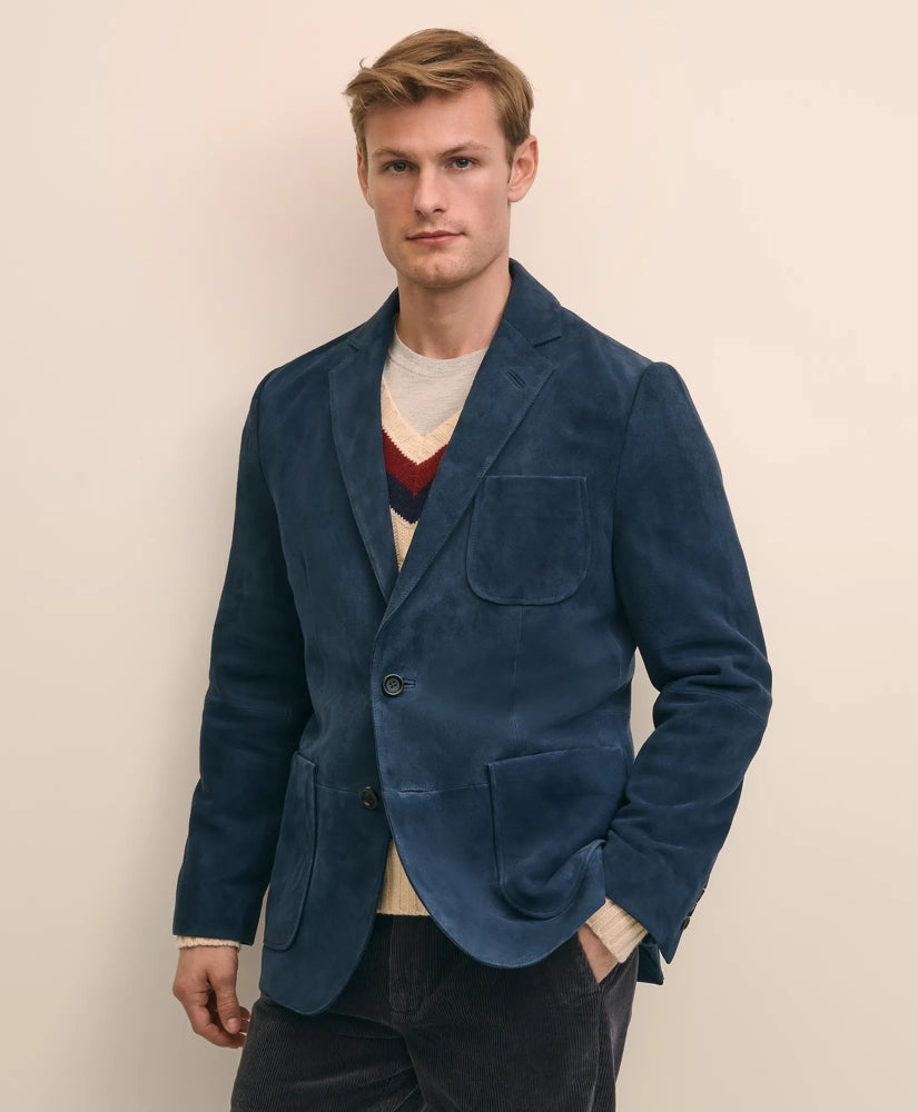 Suede Patch Pocket Sport Coat / Brooks Brothers Sale