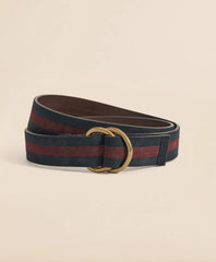 Suede Stripe D-Ring Belt / Brooks Brothers Men