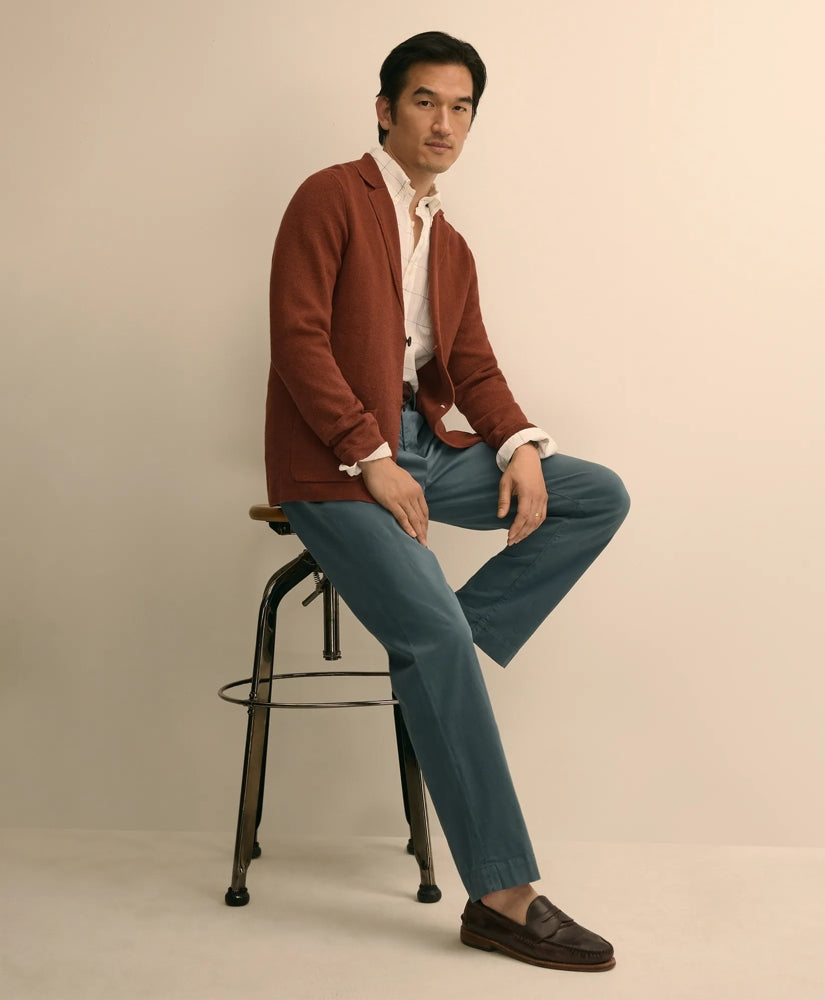 Sweater Blazer In Linen-Cotton Blend / Brooks Brothers Men