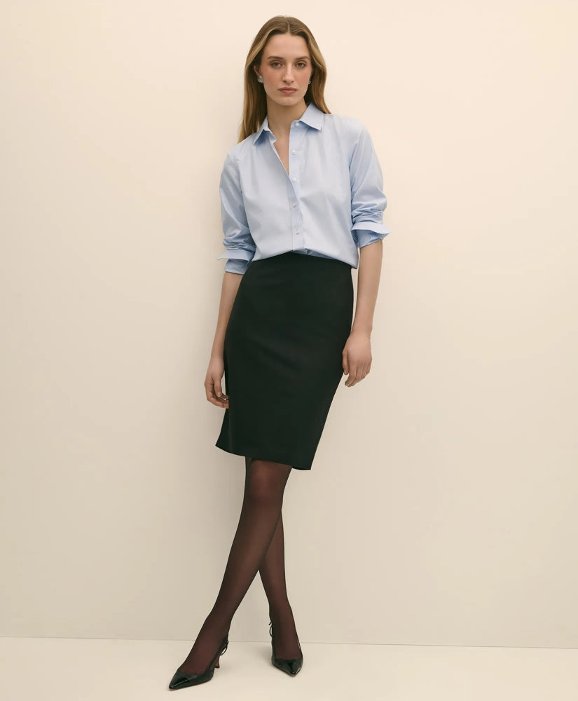 The Essentials Brooks Brothers Stretch Wool Pencil Skirt / Brooks Brothers Women