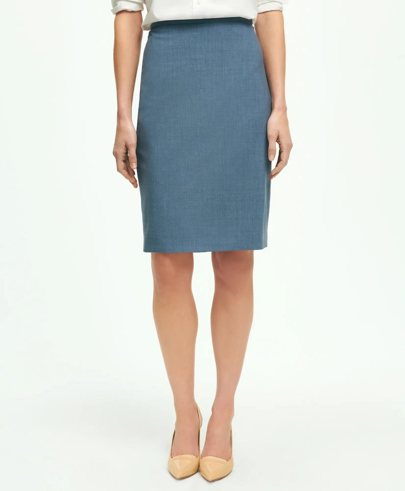 The Essentials Brooks Brothers Stretch Wool Pencil Skirt / Brooks Brothers Women
