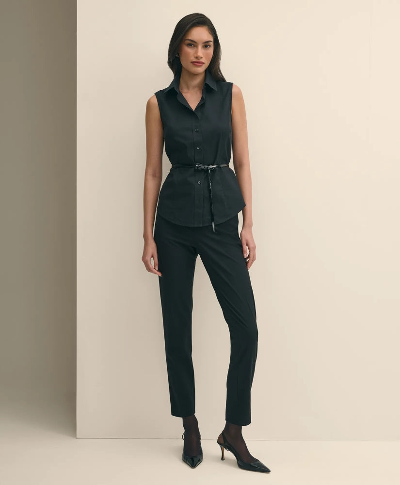 The Essentials Brooks Brothers Stretch Wool Slim Crop Pants / Brooks Brothers Women