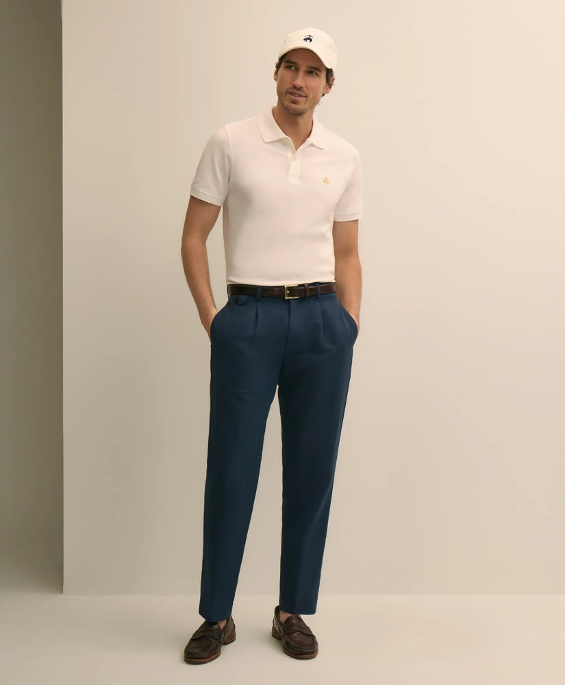 The Pleated Linen-Cotton Pants / Brooks Brothers Men
