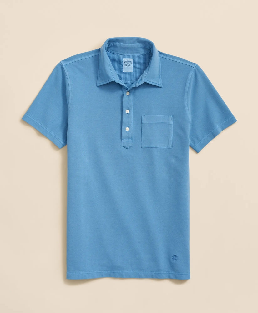 The Vintage Short-Sleeve Garment Dyed Polo Shirt / Brooks Brothers Men