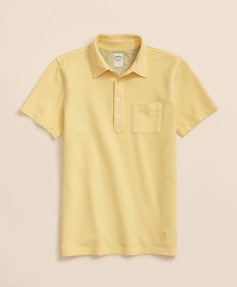 The Vintage Short-Sleeve Garment Dyed Polo Shirt / Brooks Brothers Men