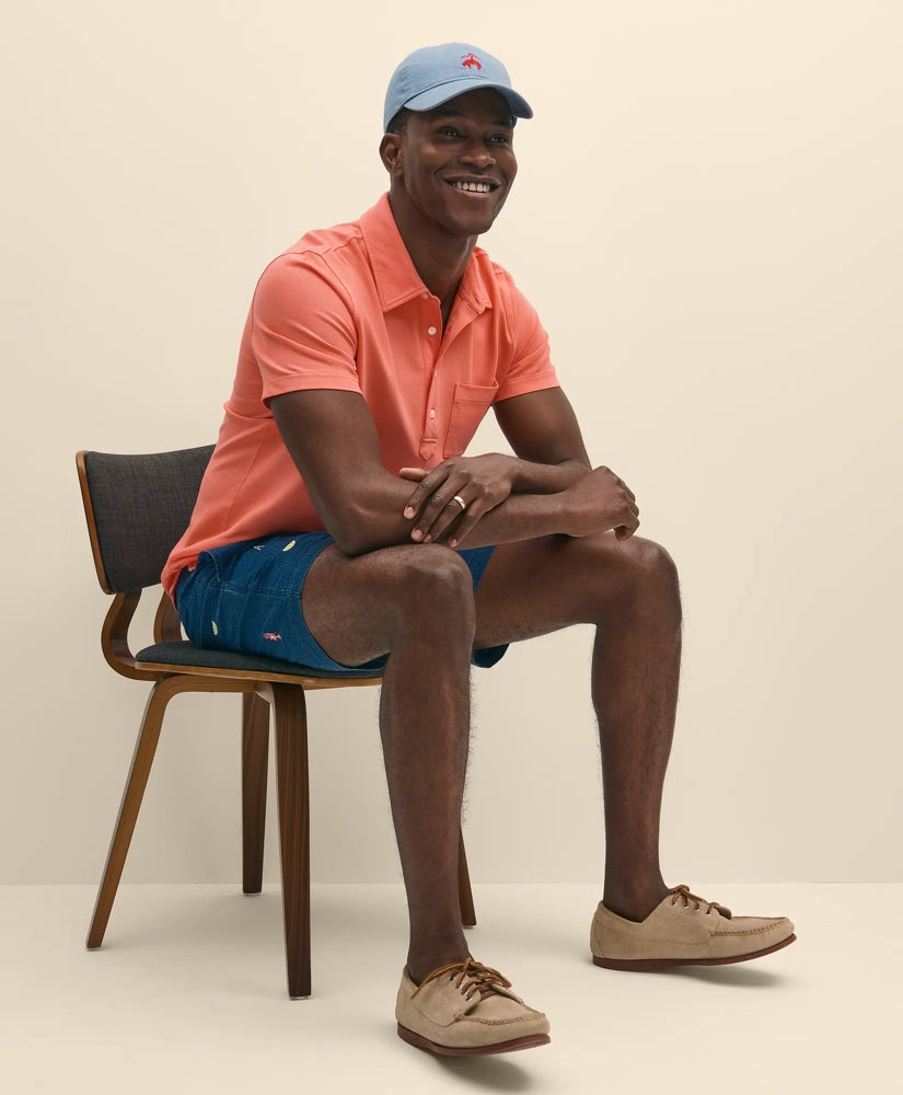 The Vintage Short-Sleeve Garment Dyed Polo Shirt / Brooks Brothers Men