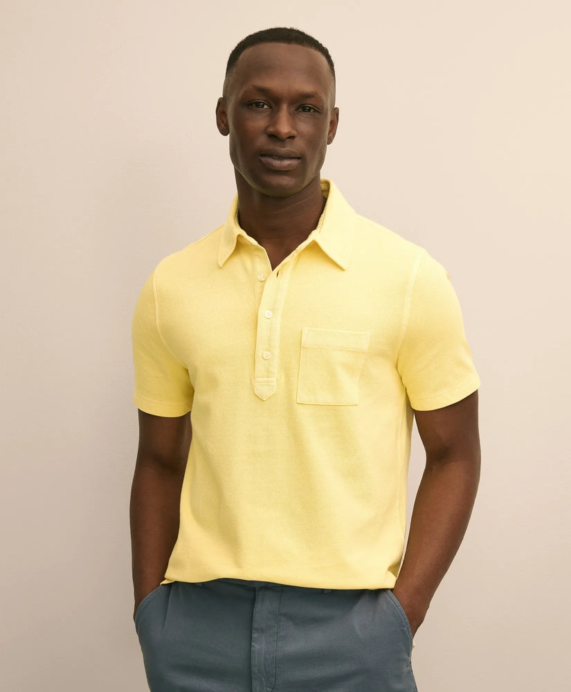 The Vintage Short-Sleeve Garment Dyed Polo Shirt / Brooks Brothers Men