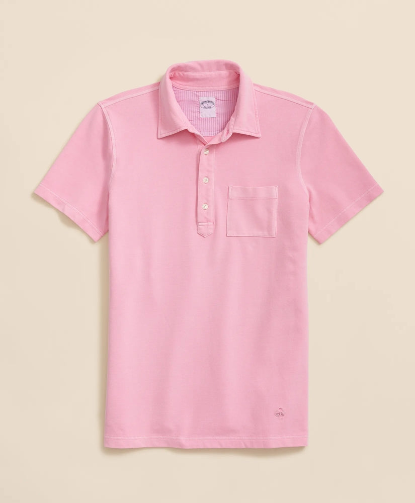 The Vintage Short-Sleeve Garment Dyed Polo Shirt / Brooks Brothers Men